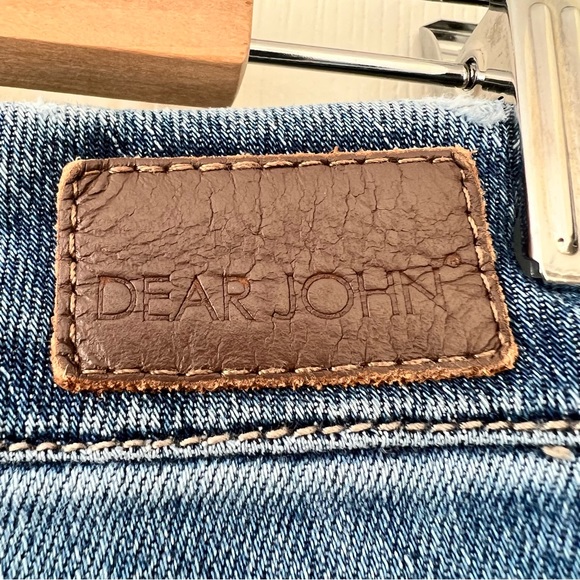 🌼 $5 Dear John Joyrich Comfort Skinny Midrise Jeans slightly distressed size 25 - Picture 9 of 11